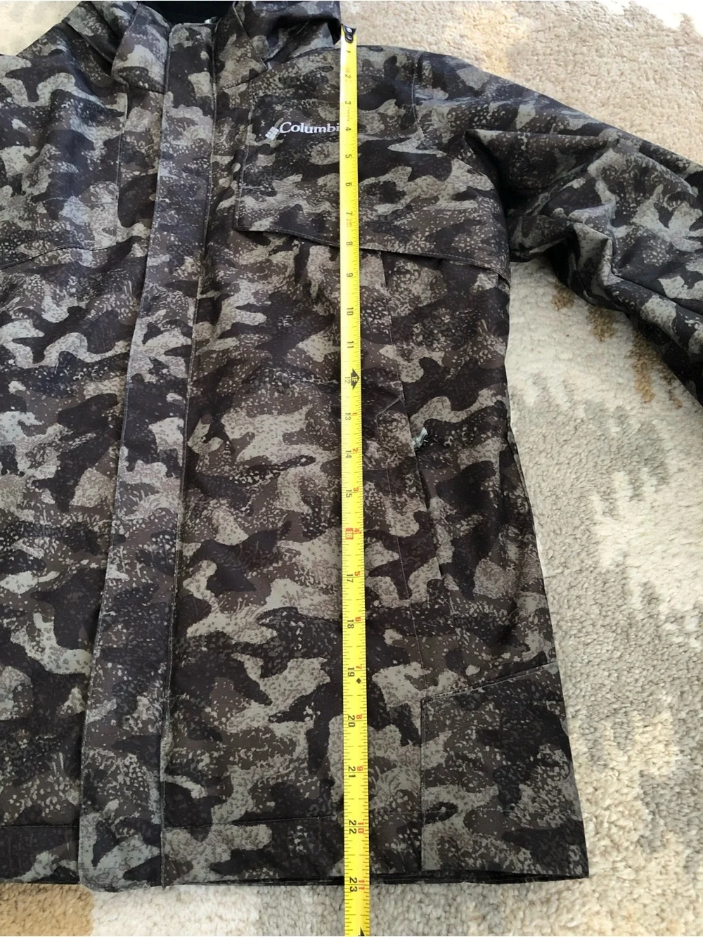 Columbia Bugaboo II Winter Fleece Interchange Jacket Camo Boys Sz Medium EUC!